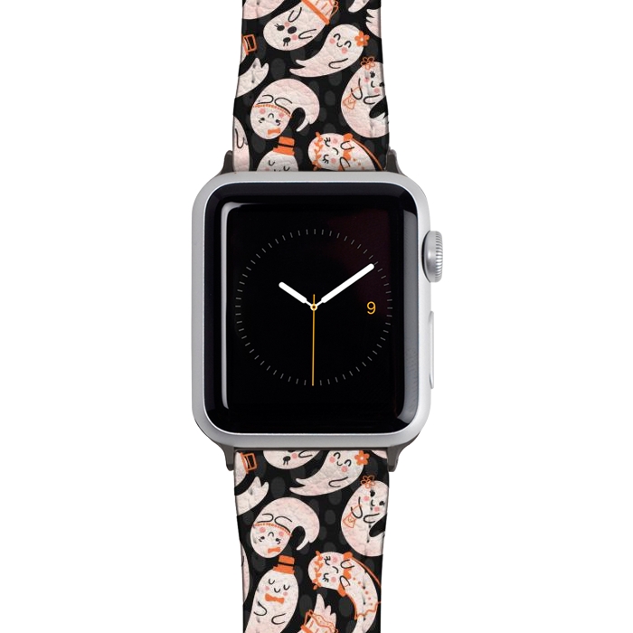 Watch 38mm / 40mm Strap PU leather Cute Ghost Friends by Noonday Design