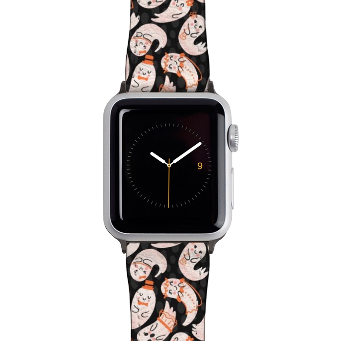 Watch 42mm / 44mm Strap PU leather Cute Ghost Friends by Noonday Design