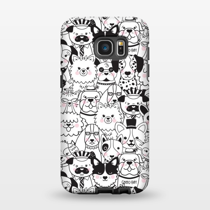 Galaxy S7 EDGE StrongFit Puppy Party by Noonday Design