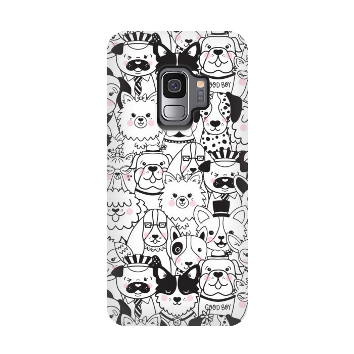 Galaxy S9 StrongFit Puppy Party by Noonday Design