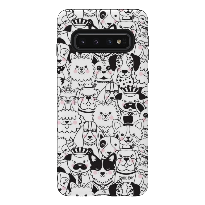 Galaxy S10 StrongFit Puppy Party by Noonday Design
