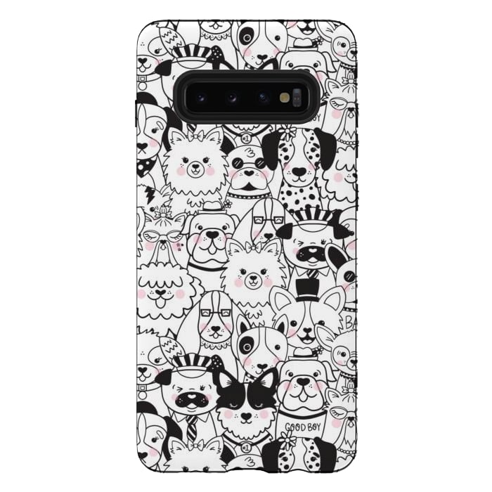 Galaxy S10 plus StrongFit Puppy Party by Noonday Design