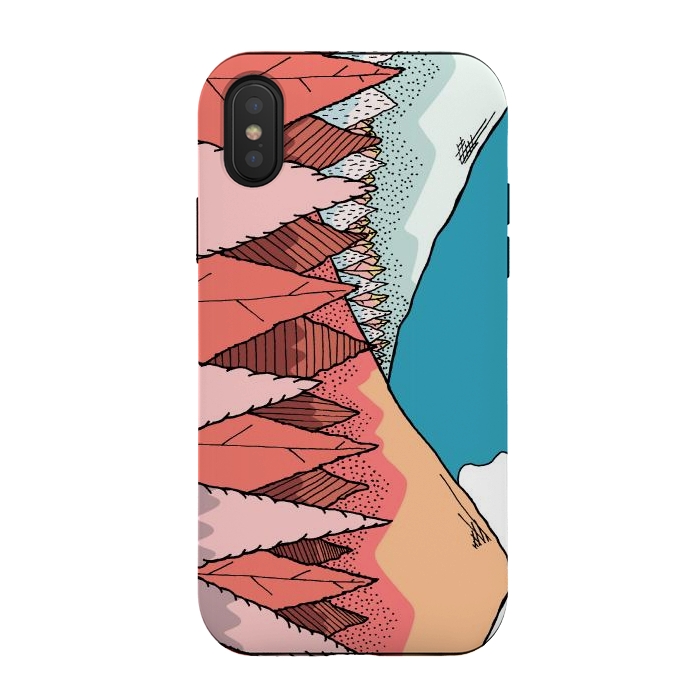 iPhone Xs / X StrongFit Autumnal mountain view  by Steve Wade (Swade)