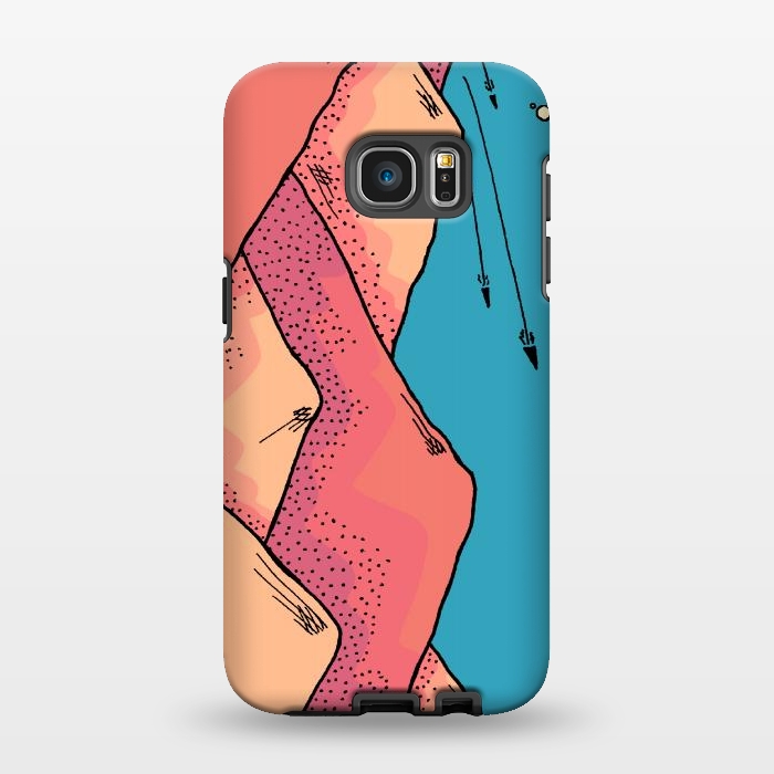 Galaxy S7 EDGE StrongFit The pink and orange hills of Mars by Steve Wade (Swade)