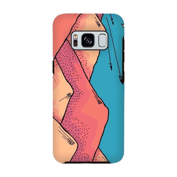 Galaxy S8 StrongFit The pink and orange hills of Mars by Steve Wade (Swade)