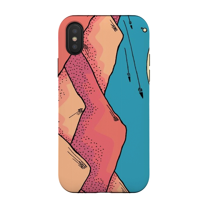 iPhone Xs / X StrongFit The pink and orange hills of Mars by Steve Wade (Swade)