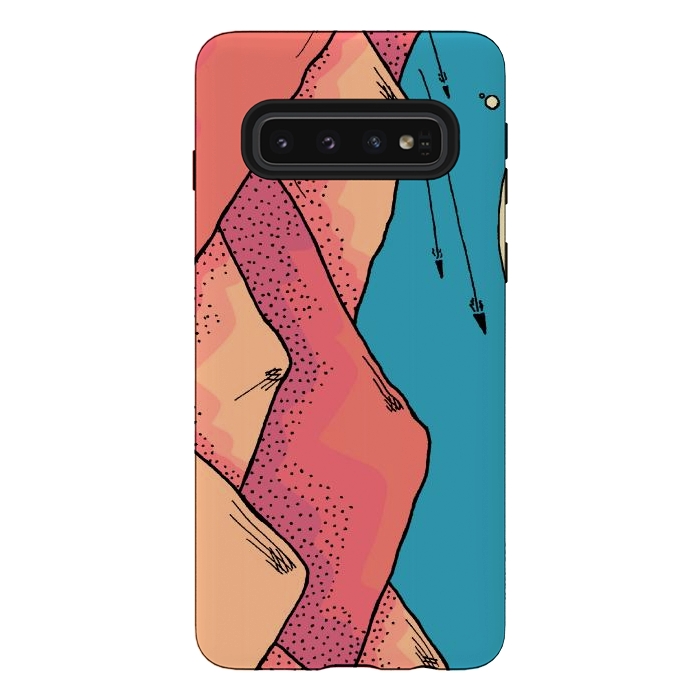 Galaxy S10 StrongFit The pink and orange hills of Mars by Steve Wade (Swade)
