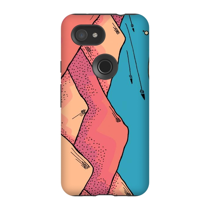 Pixel 3A StrongFit The pink and orange hills of Mars by Steve Wade (Swade)
