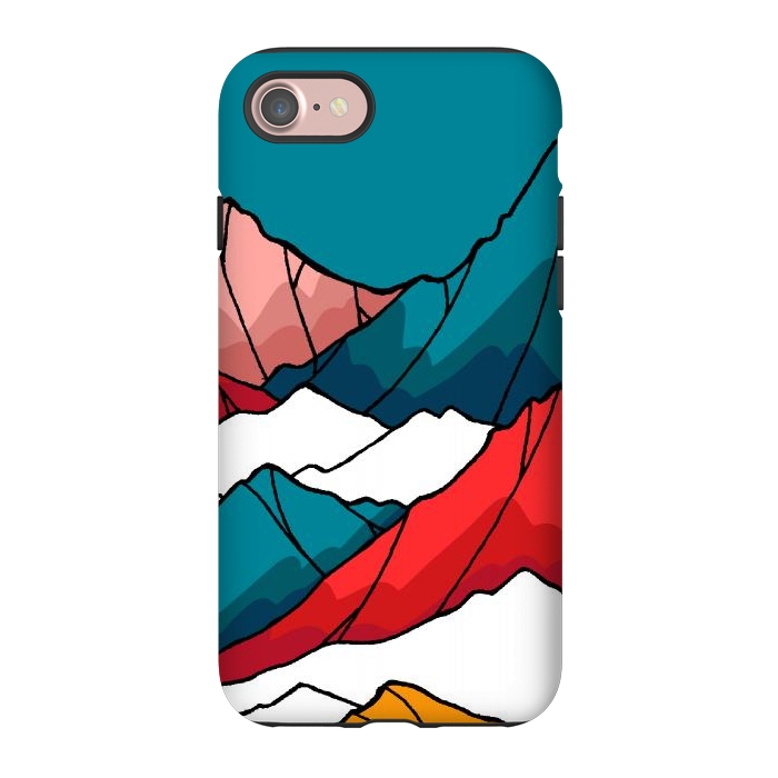 iPhone 7 StrongFit The coloured mountains by Steve Wade (Swade)
