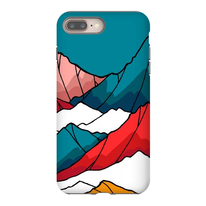 iPhone 7 plus StrongFit The coloured mountains by Steve Wade (Swade)