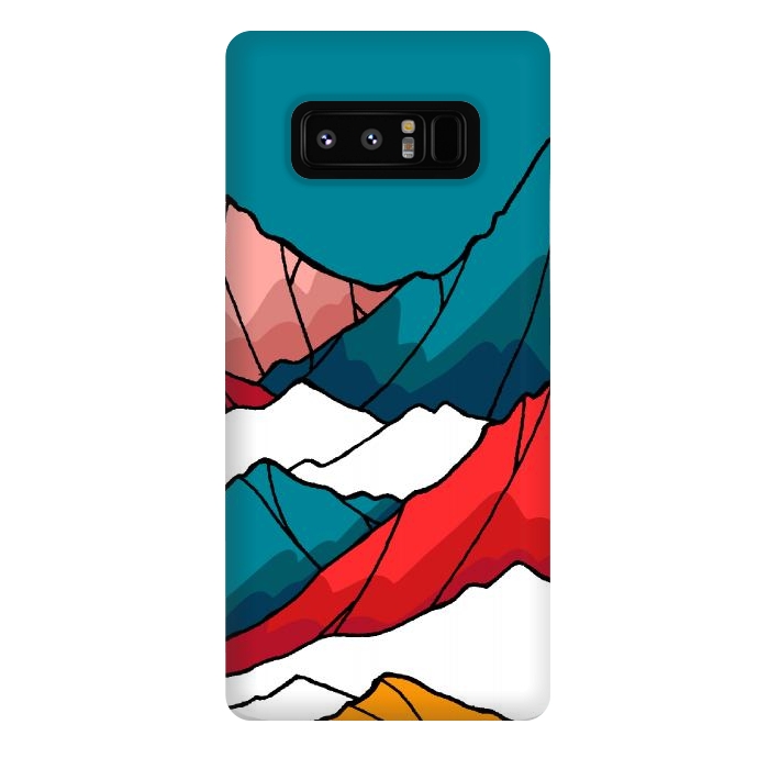 Galaxy Note 8 StrongFit The coloured mountains by Steve Wade (Swade)