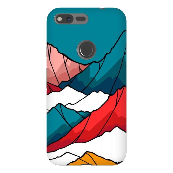Pixel XL StrongFit The coloured mountains by Steve Wade (Swade)