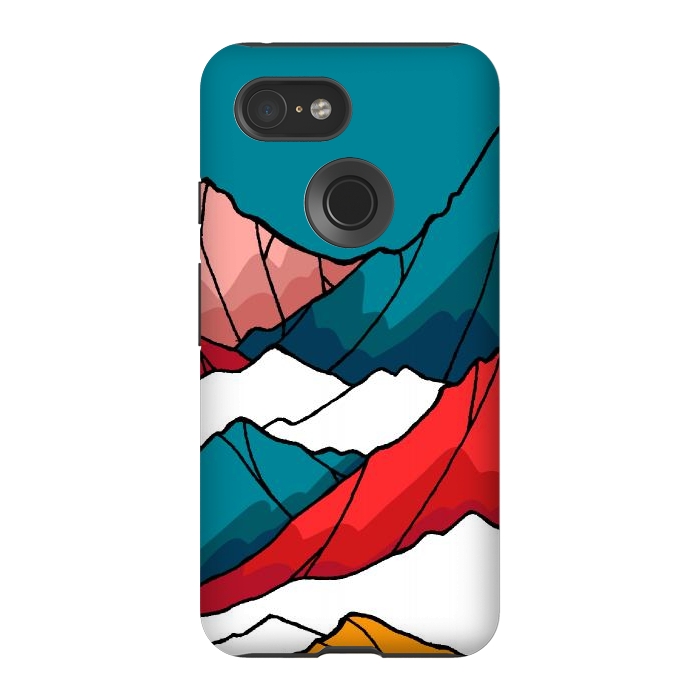 Pixel 3 StrongFit The coloured mountains by Steve Wade (Swade)