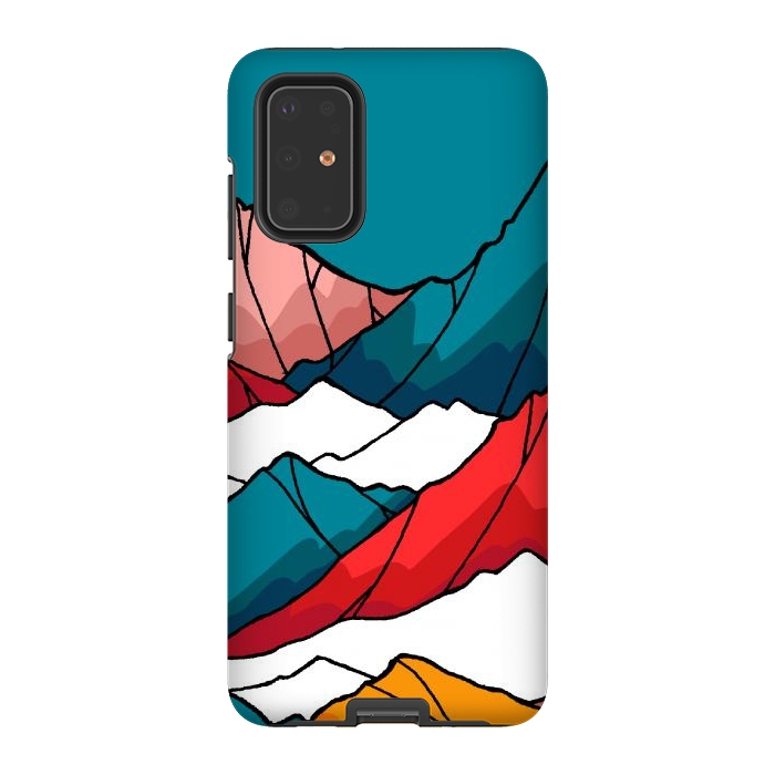 Galaxy S20 Plus StrongFit The coloured mountains by Steve Wade (Swade)