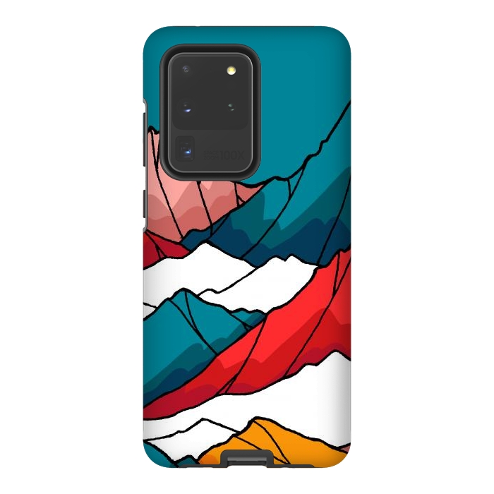 Galaxy S20 Ultra StrongFit The coloured mountains by Steve Wade (Swade)