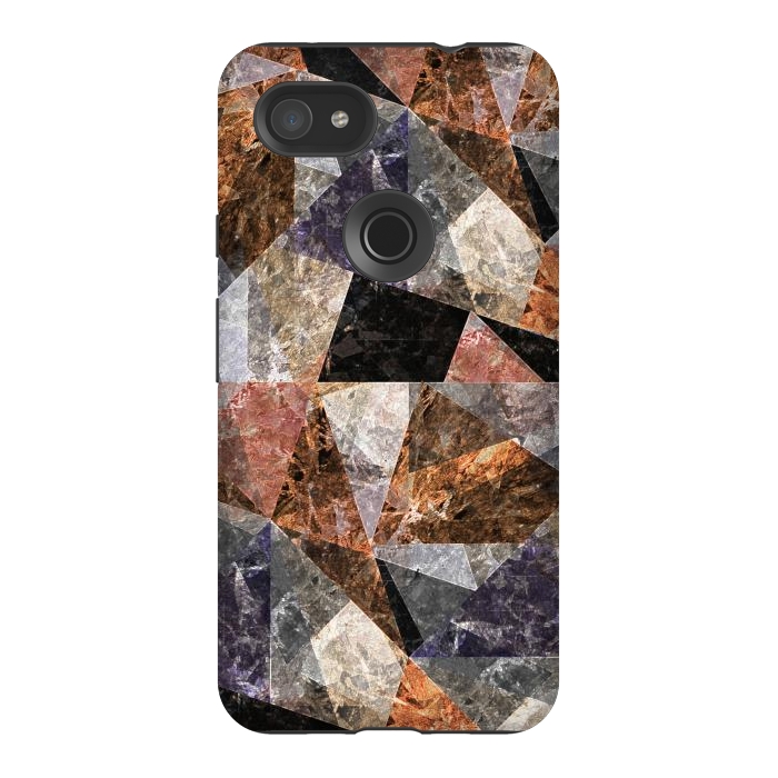 Pixel 3AXL StrongFit Marble Texture G428 by Medusa GraphicArt