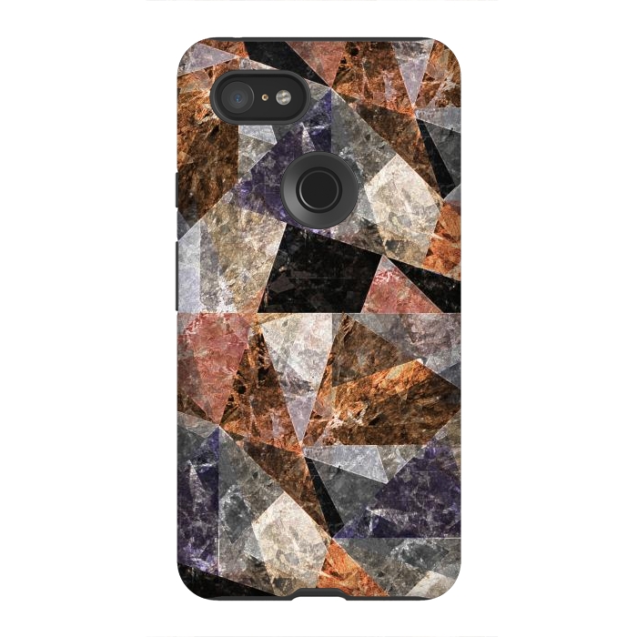 Pixel 3XL StrongFit Marble Texture G428 by Medusa GraphicArt