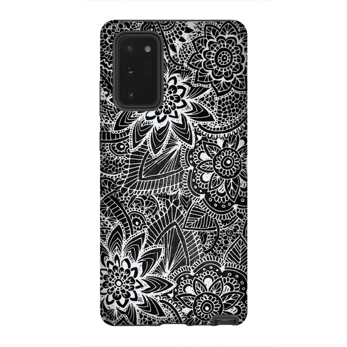 Galaxy Note 20 StrongFit Floral Doodle G581 by Medusa GraphicArt