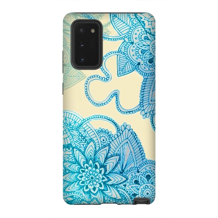 Galaxy Note 20 StrongFit Floral Doodle G580 by Medusa GraphicArt