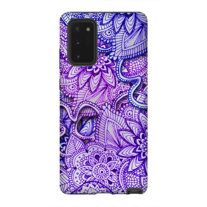 Galaxy Note 20 StrongFit Floral Doodle G582 by Medusa GraphicArt