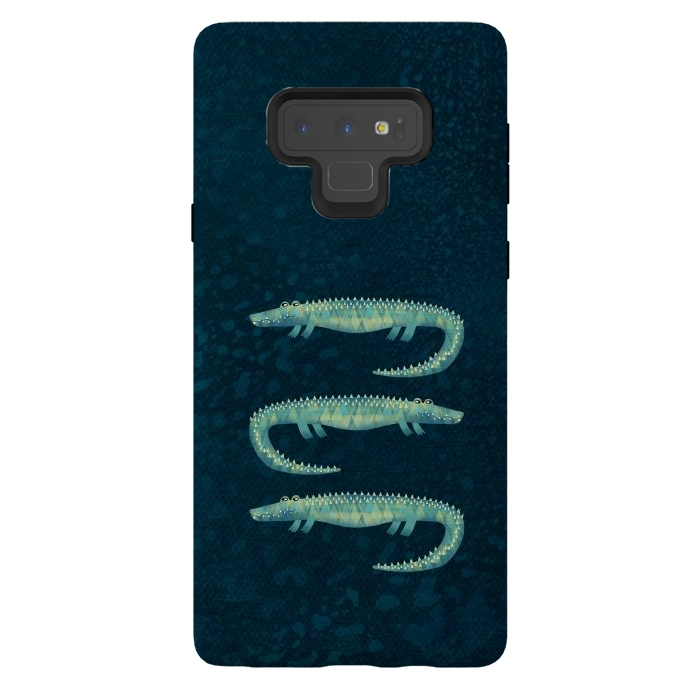 Galaxy Note 9 StrongFit Alligator - or maybe Crocodile by Nic Squirrell