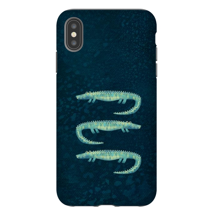 iPhone Xs Max StrongFit Alligator - or maybe Crocodile by Nic Squirrell