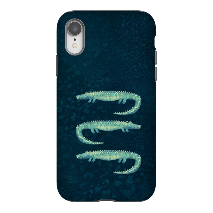 iPhone Xr StrongFit Alligator - or maybe Crocodile by Nic Squirrell