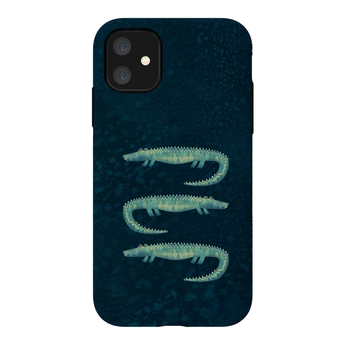 iPhone 11 StrongFit Alligator - or maybe Crocodile by Nic Squirrell