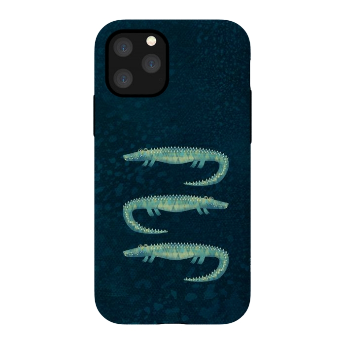 iPhone 11 Pro StrongFit Alligator - or maybe Crocodile by Nic Squirrell