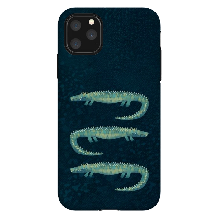 iPhone 11 Pro Max StrongFit Alligator - or maybe Crocodile by Nic Squirrell