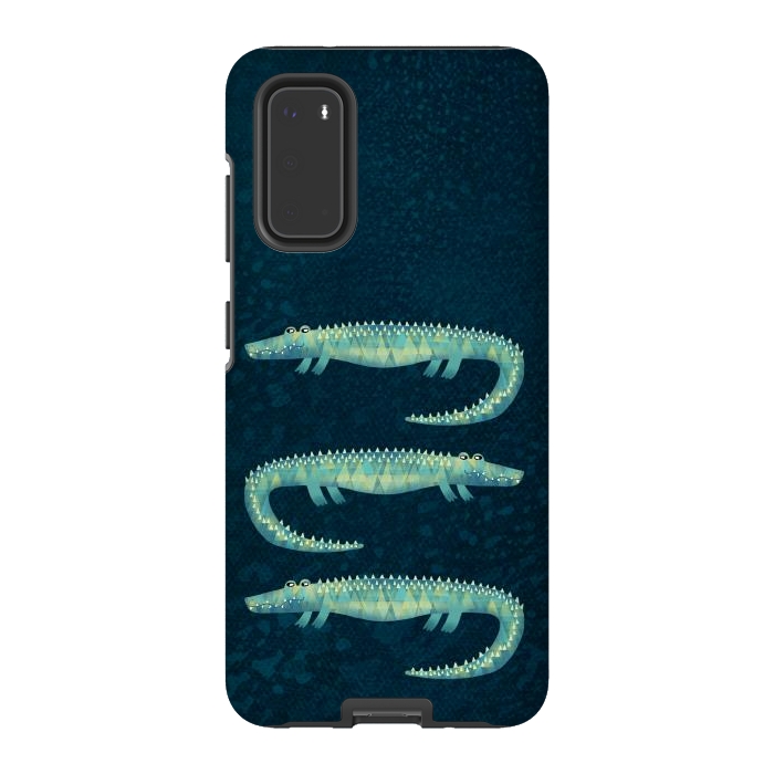 Galaxy S20 StrongFit Alligator - or maybe Crocodile by Nic Squirrell