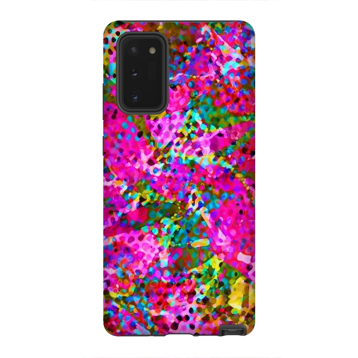 Galaxy Note 20 StrongFit Floral Abstract Stained Glass G548 by Medusa GraphicArt
