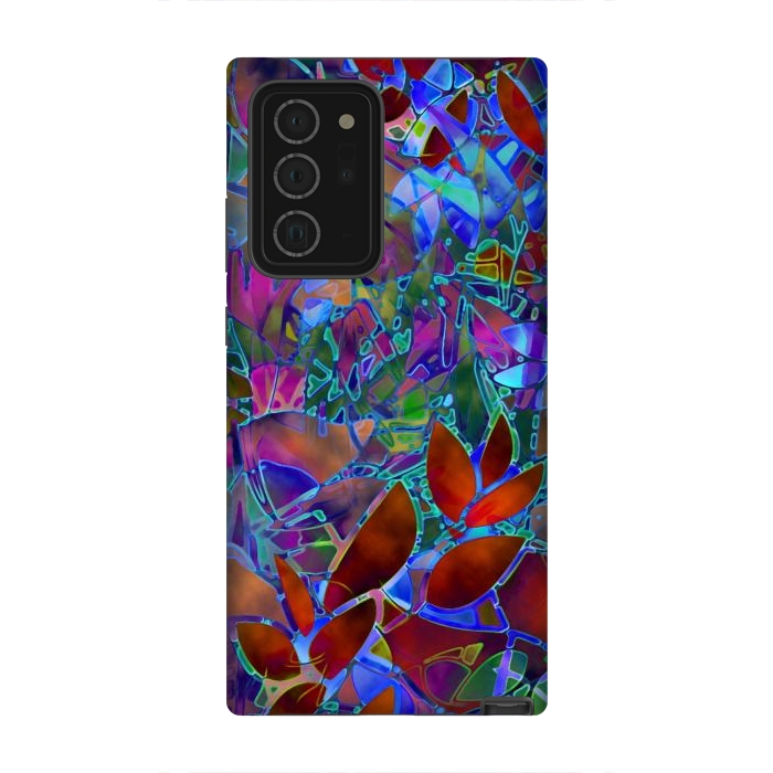 Galaxy Note 20 Ultra StrongFit Floral Abstract Stained Glass G174 by Medusa GraphicArt