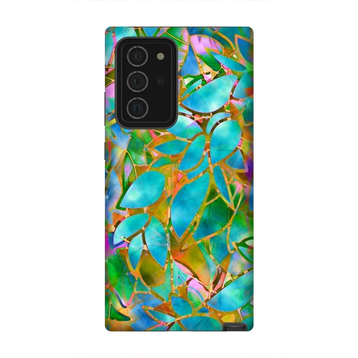 Galaxy Note 20 Ultra StrongFit Floral Abstract Stained Glass G265  by Medusa GraphicArt