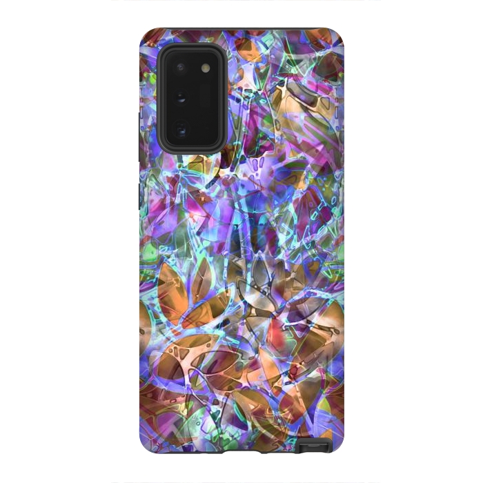 Galaxy Note 20 StrongFit Floral Abstract Stained Glass G268 by Medusa GraphicArt