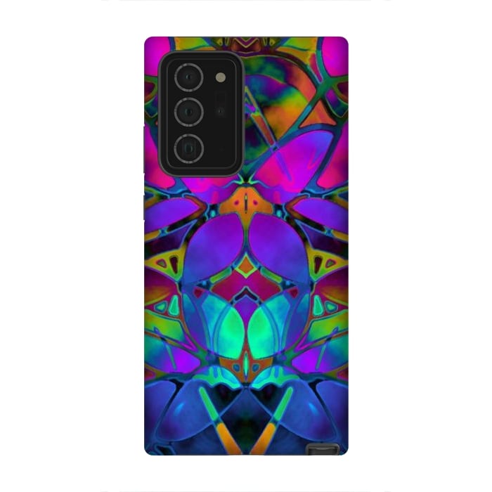 Galaxy Note 20 Ultra StrongFit Floral Fractal Art G308 by Medusa GraphicArt