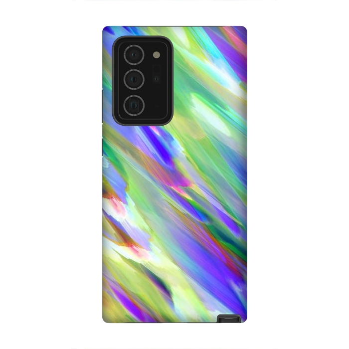 Galaxy Note 20 Ultra StrongFit Colorful digital art splashing G401 by Medusa GraphicArt
