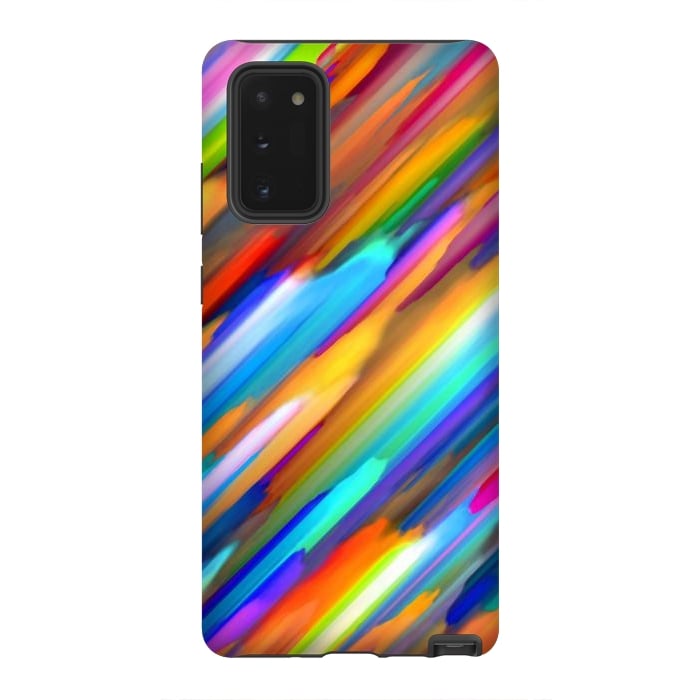 Galaxy Note 20 StrongFit Colorful digital art splashing G391 by Medusa GraphicArt