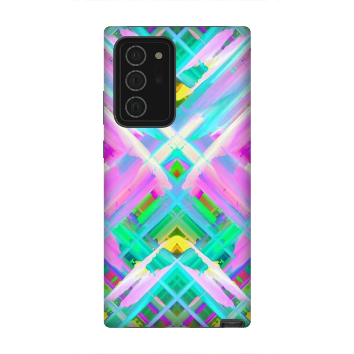 Galaxy Note 20 Ultra StrongFit Colorful digital art splashing G473 by Medusa GraphicArt