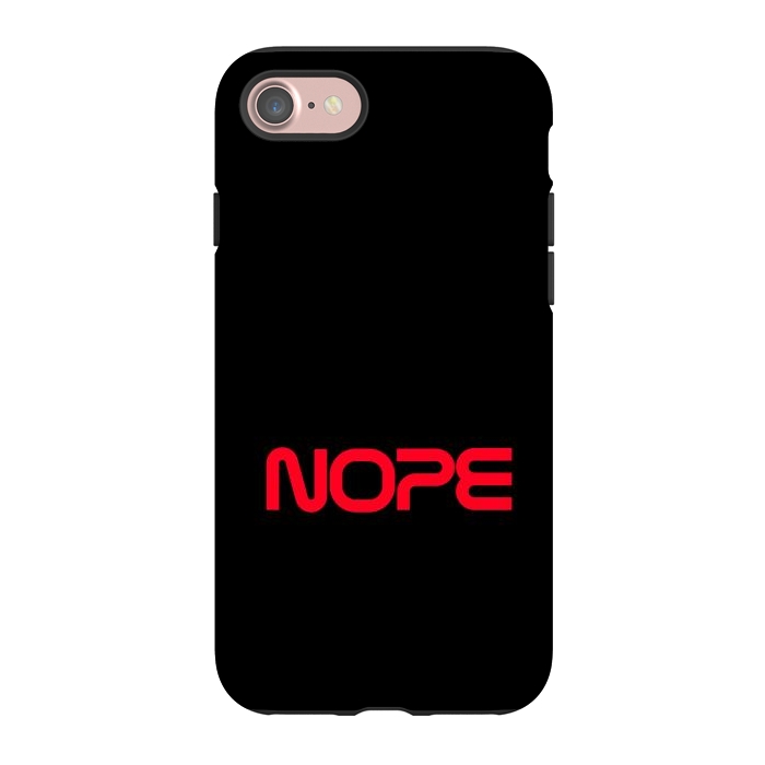 iPhone 7 StrongFit Nope Nasa Logo Red by Vó Maria