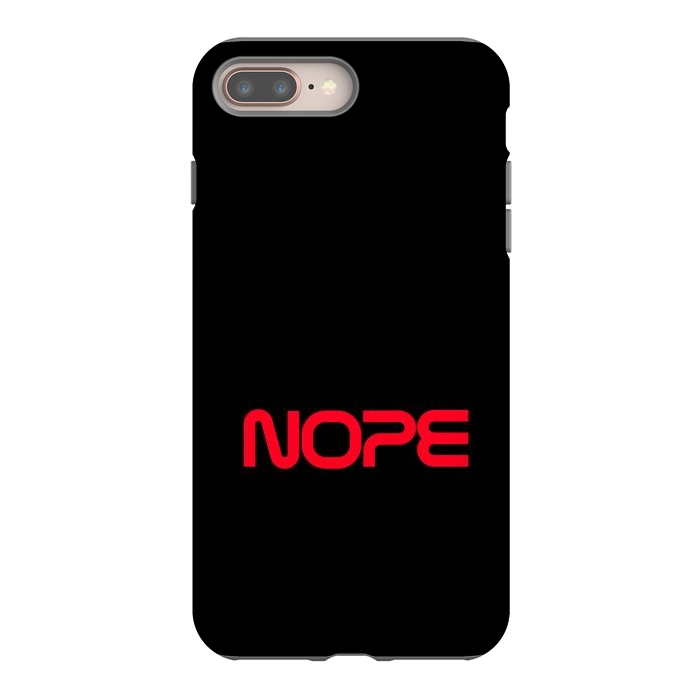 iPhone 7 plus StrongFit Nope Nasa Logo Red by Vó Maria