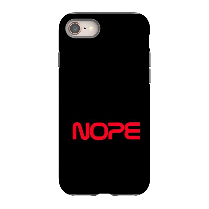 iPhone 8 StrongFit Nope Nasa Logo Red by Vó Maria