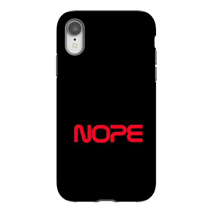 iPhone Xr StrongFit Nope Nasa Logo Red by Vó Maria