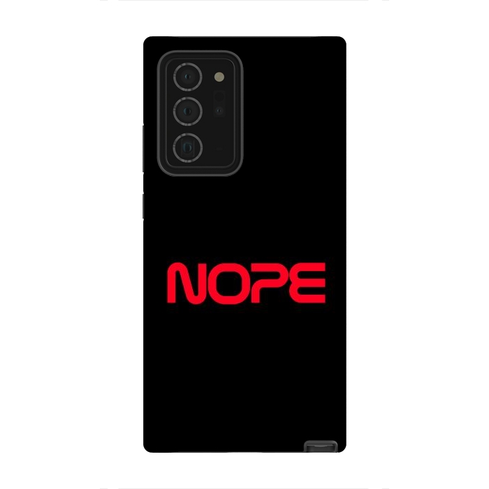 Galaxy Note 20 Ultra StrongFit Nope Nasa Logo Red by Vó Maria