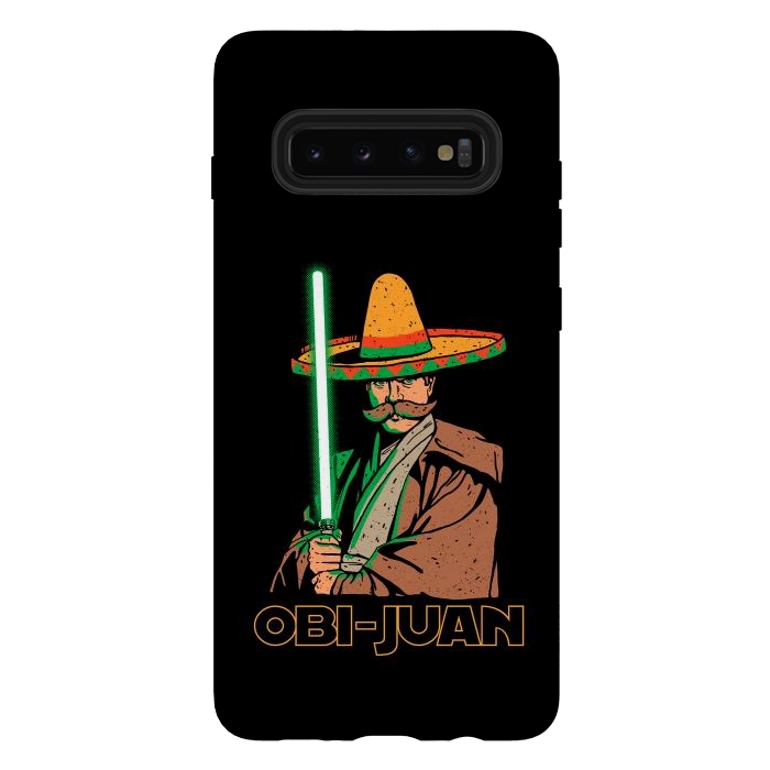 Galaxy S10 plus StrongFit Obi Juan Funny Mexican Sombrero Cinco de Mayo by Vó Maria