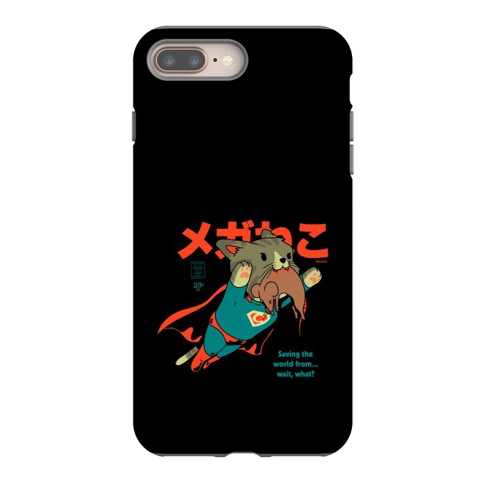 iPhone 7 plus StrongFit SupaCat - Kitty Cat Super Hero by Vó Maria