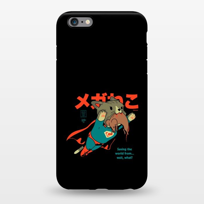 iPhone 6/6s plus StrongFit SupaCat - Kitty Cat Super Hero by Vó Maria