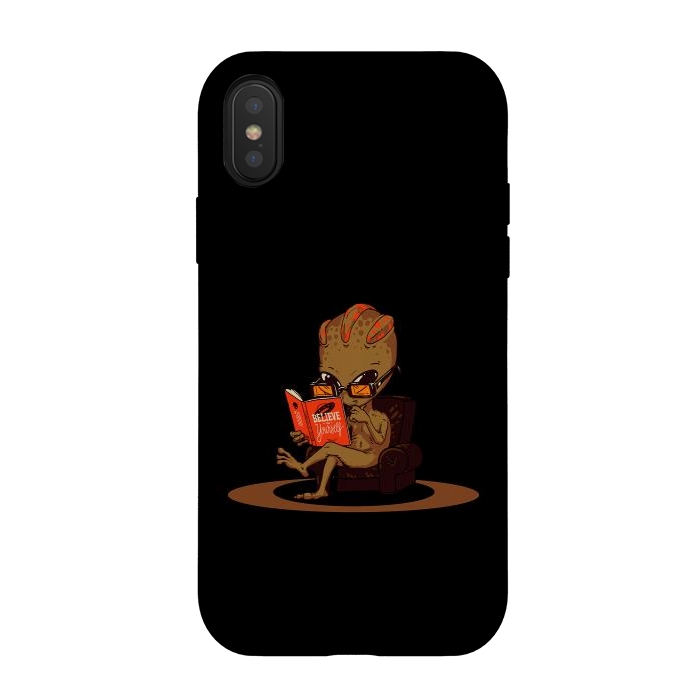 iPhone Xs / X StrongFit Believe in Yourself - Extraterrestrial Edition by Vó Maria