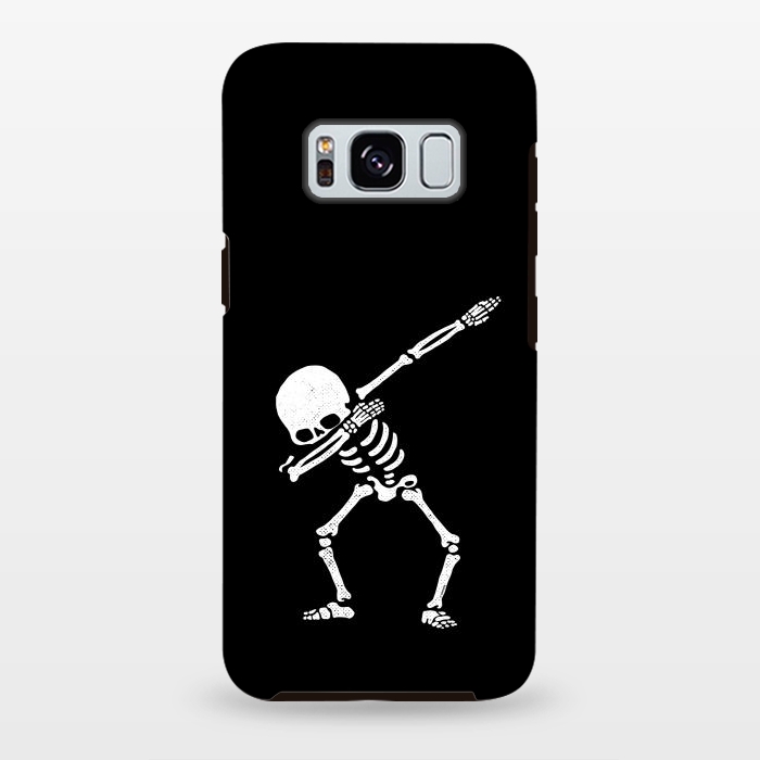 Galaxy S8 plus StrongFit Dabbing Skeleton Dab Pose Hip Hop Skull by Vó Maria