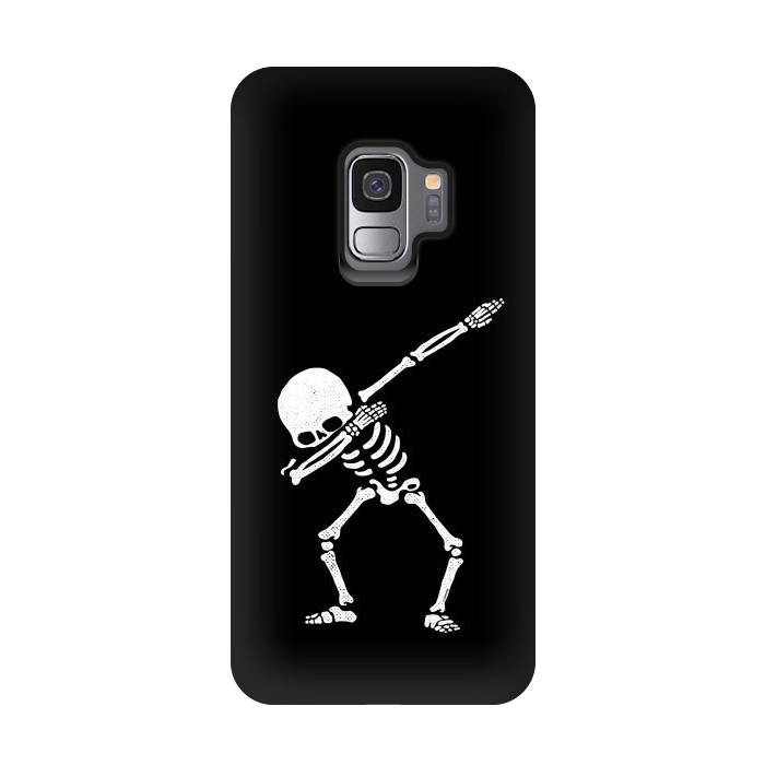 Galaxy S9 StrongFit Dabbing Skeleton Dab Pose Hip Hop Skull by Vó Maria